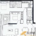 SOUTHPORT CENTRAL黄金海岸公寓 两居  户型图
