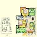 申亚翡翠谷景观公寓（建筑面积：83） 两居  户型图