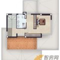 白色海岸太阳山社区（别墅）barents二层户型图1室0厅0厨1 一居  户型图