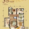 中国铁建花语城中国铁建·花语城3-D户型3室2 三居  户型图
