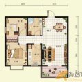 海韵馨园4#D户型两室两厅一卫-面积70 两居  户型图