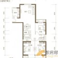 京贸国际城京贸国际城4号楼C户型3室2厅2卫1厨 一居 136.03㎡ 户型图