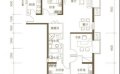 京贸国际城京贸国际城4号楼A反户型4室2厅2卫1厨  156.83㎡ 户型图