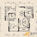 香滨国际F-2两室两厅一卫 两居  户型图