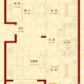 浦江国际 两居  户型图