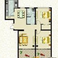 慢城宁海A3、A10E户型2室2厅1卫1厨 两居  户型图