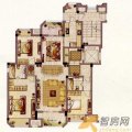 保利紫晶山13、14、15幢标准层A户型3室2 三居  户型图