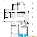 博隆金湾AP1(A07)公寓户型图1室1厅1卫1厨  一居 71㎡ 户型图