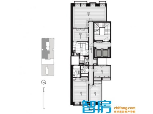 3房室户型：套内实用面积171 m²+阳台4 m²+2个车库