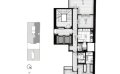 自由大道Opera“歌剧”公寓2房室户型2： 套内实用面积151 m²+阳台4 m²+1个   户型图
