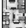奥兰多 棕榈天堂二层 三居  户型图