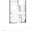 墨尔本大学旁Volaire高端公寓1房1卫 一居  户型图
