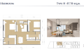 泰国芭提雅帕萨海景公寓 - The PazerThe Pazer 帕萨海景公寓 87平方米 两居   户型图