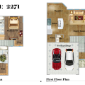 马尔提高尔夫海湾别墅有五种户型可供选择 四居 2271平方英尺㎡ 户型图