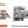 卡塔海滩vip国际公寓 一居  户型图