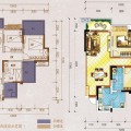 蓝光·香江国际二期B2 两室两厅一卫 两居 95.9㎡ 户型图