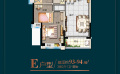 惠州 碧桂园太东公园上城三房两厅一卫一阳台  93-94平米㎡ 户型图