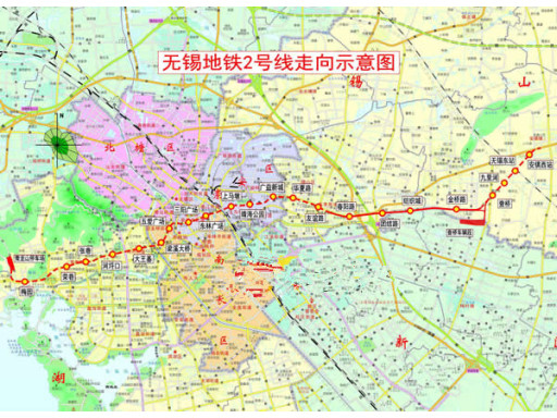 江阴地铁2号线线路图图片