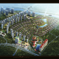 惠州碧桂园翡翠山 建筑规划 项目鸟瞰图