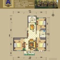 涿州码头京畔健康城二胎温馨之家 三居 104.25平米㎡ 户型图