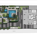Siamese 87号国际公馆 建筑规划 公共区域总规图