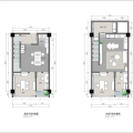 金汇国际广场4.9米精装复式公寓 三居 75㎡ 户型图