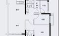 雅居乐万象郡95 ㎡、2+1 房两厅两卫设计，带套房，享受舒适紧凑的生活  95㎡ 户型图
