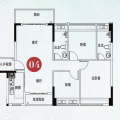 新城·香悦公馆3室2厅2卫 三居 106平米㎡ 户型图