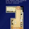 京雄世贸港创意谷一室一厅一卫 一居 40平米㎡ 户型图