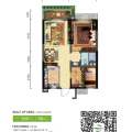 碧桂园森林城市59㎡投资小两房（扫二维码看实景） 两居 59㎡㎡ 户型图