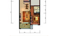 永清国瑞生态城温馨两居室  86平米㎡ 户型图