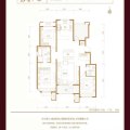 固安孔雀城艺境（涵景园）三室两厅两卫 三居 130平米㎡ 户型图