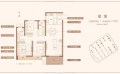 三迪金域高新117户型三室两厅两卫户型  117平米㎡ 户型图