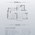 龙光玖龙湖用最低的价购置一个最舒适豪华的家 三居 105㎡ 户型图