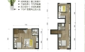 燕郊嘉都（上东公馆）6米层高双卫跃层，三居户型图，楼下3.1米楼上2.9米  110㎡ 户型图