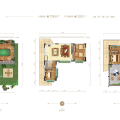 西双版纳路南山国际度假区2层精装别墅，赠送31平 两居 47㎡ 户型图