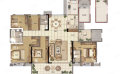 碧桂园黄金时代6室2厅3卫2厨， 建筑面积约215.00平米  215㎡ 户型图