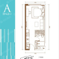 天娇城天樾 一居 43㎡ 户型图