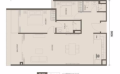 The Face二期公寓2房户型  104平米㎡ 户型图