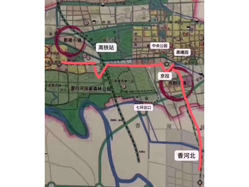北京地铁东延规划图