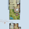 鸿坤·悦山湖叠拼户型，四室两厅三卫 一居 105平米㎡ 户型图