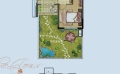 鸿坤·悦山湖叠拼户型，四室两厅三卫  105平米㎡ 户型图