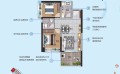 鼎龙湾两房户型  77平米㎡ 户型图