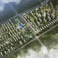 廊坊鸿坤理想城 建筑规划 项目鸟瞰图