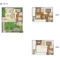 枫林半岛枫林半岛，杭州南首付38万起的中式合院别墅，送花园150平米 五居 152.97㎡ 户型图