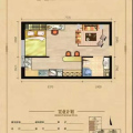 盛恒时代公寓一居室 一居 47-49平㎡ 户型图