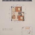 尧龙云海44.21平米一室一厅 一居 44.21㎡ 户型图
