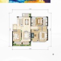 昆明·绿地健康城B-4-4室2厅2卫-138.0㎡ 四居  户型图
