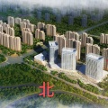 三湘印象森林海尚城 建筑规划 项目鸟瞰图