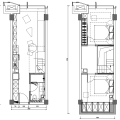 杭州世腾镜像里4.79米loft 2房2厅 一居 51㎡ 户型图